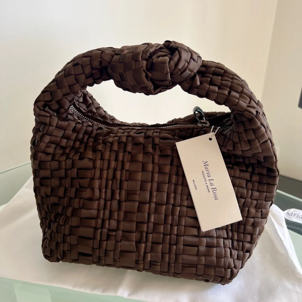 MARIA LA ROSA Mini Datolite Dark Brown Bag - Picture 1 of 13